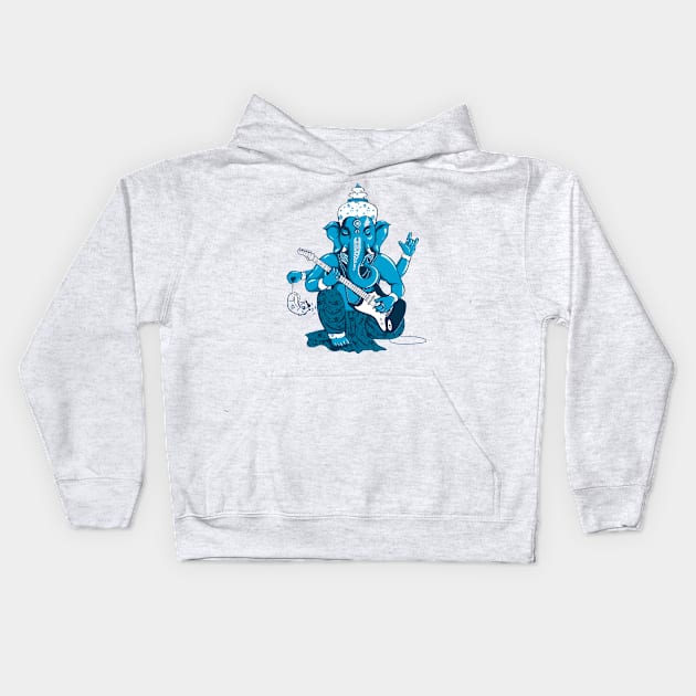 Ganesha rocks ! Kids Hoodie by Savousepate